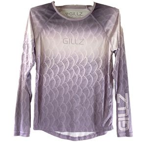 Gillz Women’s Sz Small Long Sleeve Fishing Shirt Extreme Scales Series Purple